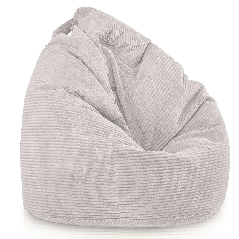 Large corduroy bean bag for teens and adults