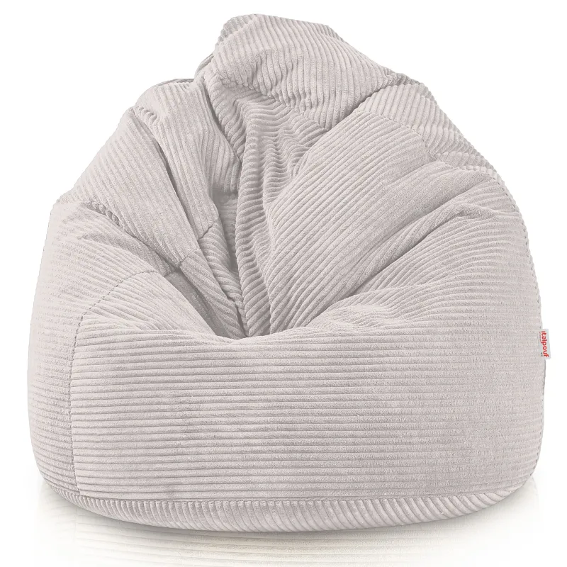 Large corduroy bean bag for teens and adults