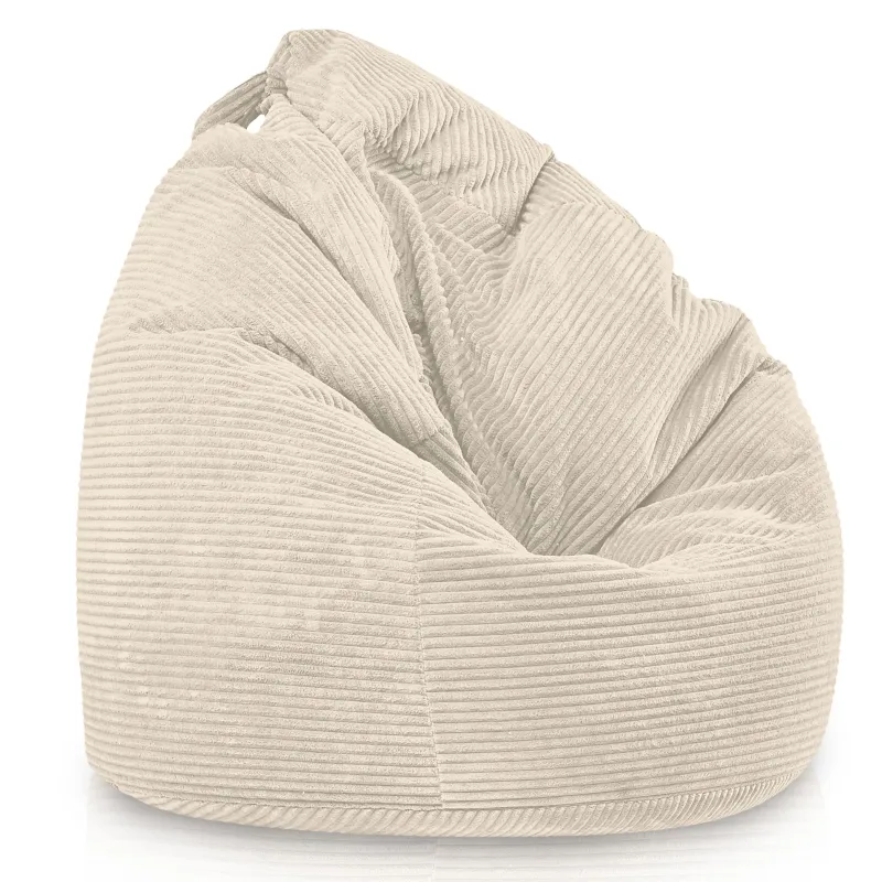 Large corduroy bean bag for teens and adults