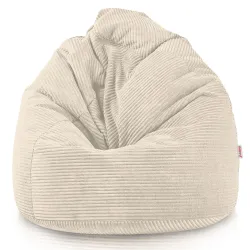Large corduroy bean bag for teens and adults