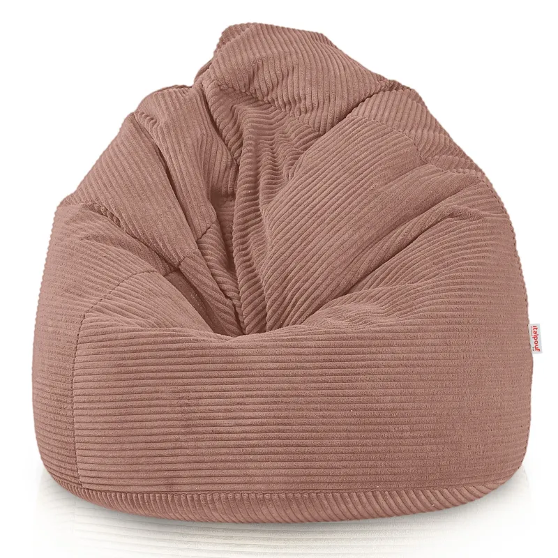 Large corduroy bean bag for teens and adults