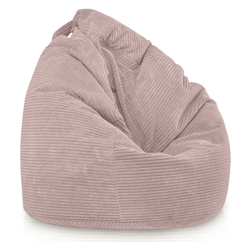 Large corduroy bean bag for teens and adults
