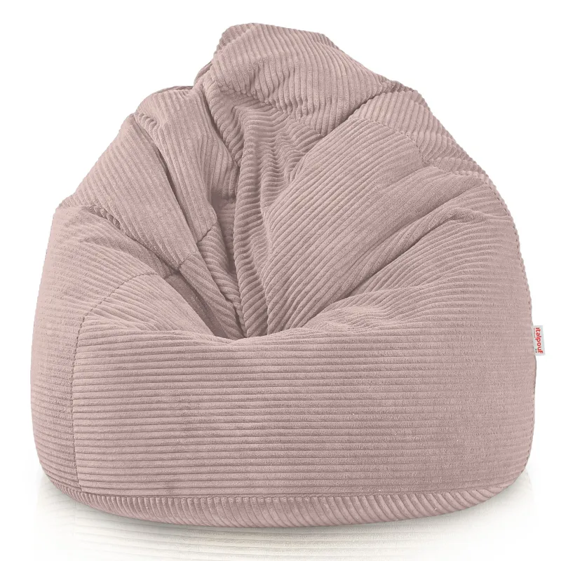 Large corduroy bean bag for teens and adults