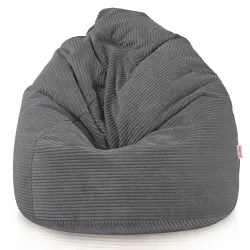 Large corduroy bean bag for teens and adults