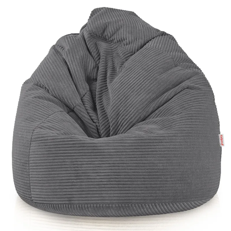 Large corduroy bean bag for teens and adults
