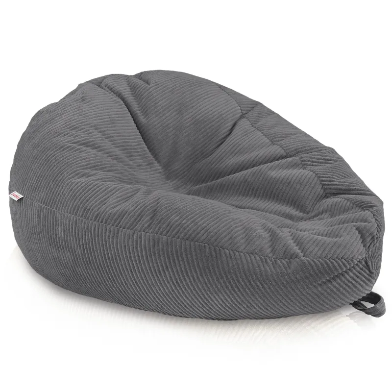 Large corduroy bean bag for teens and adults