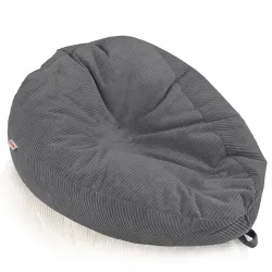 Large corduroy bean bag for teens and adults