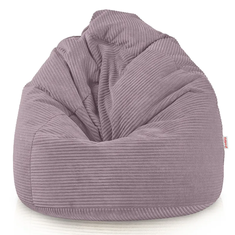 Large corduroy bean bag for teens and adults
