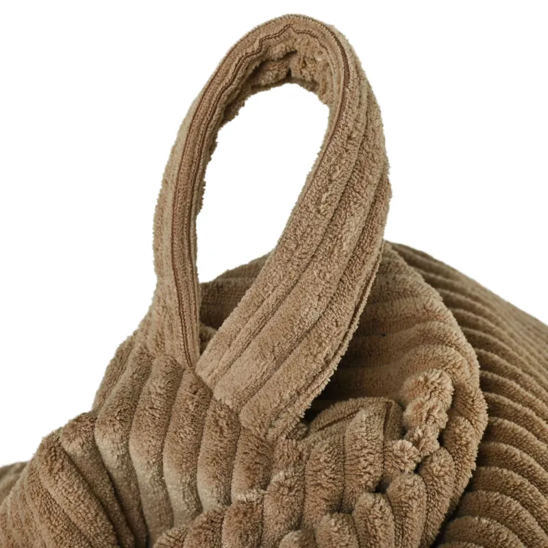 Giant XXL corduroy bean bag for adults – sink-in comfort