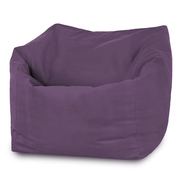 Purple bean bag chair Amalfi velvet
