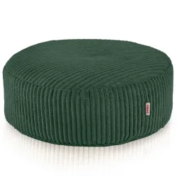 Round Footstool Pouf - Soft Corduroy