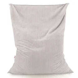 Giant floor cushion for sitting in soft corduroy