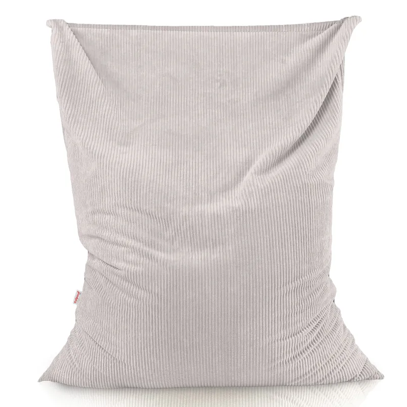 Giant floor cushion for sitting in soft corduroy