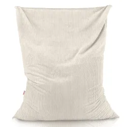Giant floor cushion for sitting in soft corduroy