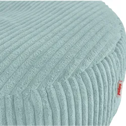 Round footstool and extra seat in soft corduroy