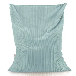 Giant floor cushion for sitting in soft corduroy