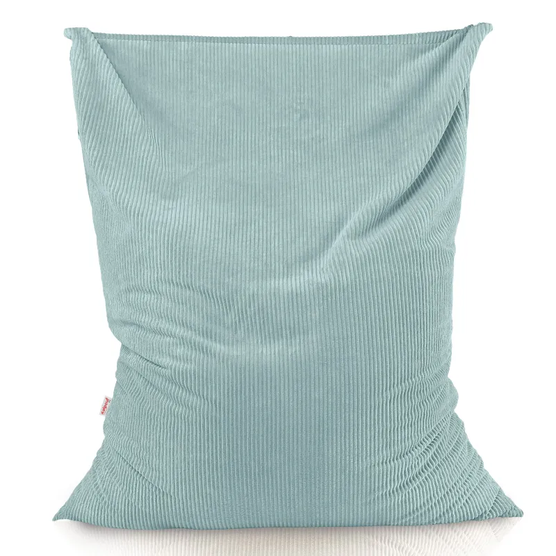Giant floor cushion for sitting in soft corduroy