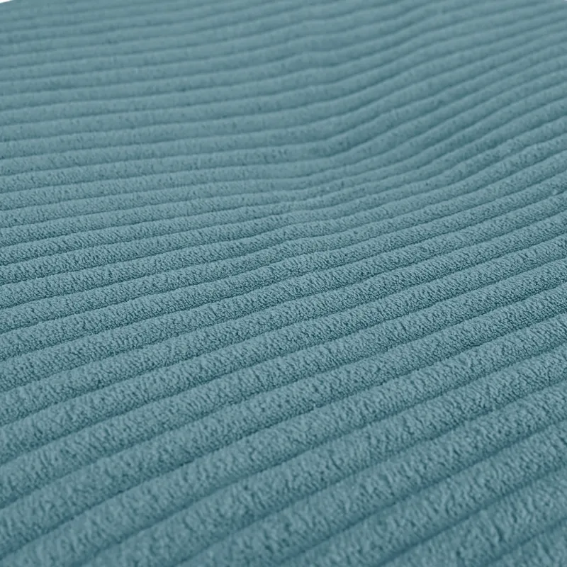 Round footstool and extra seat in soft corduroy
