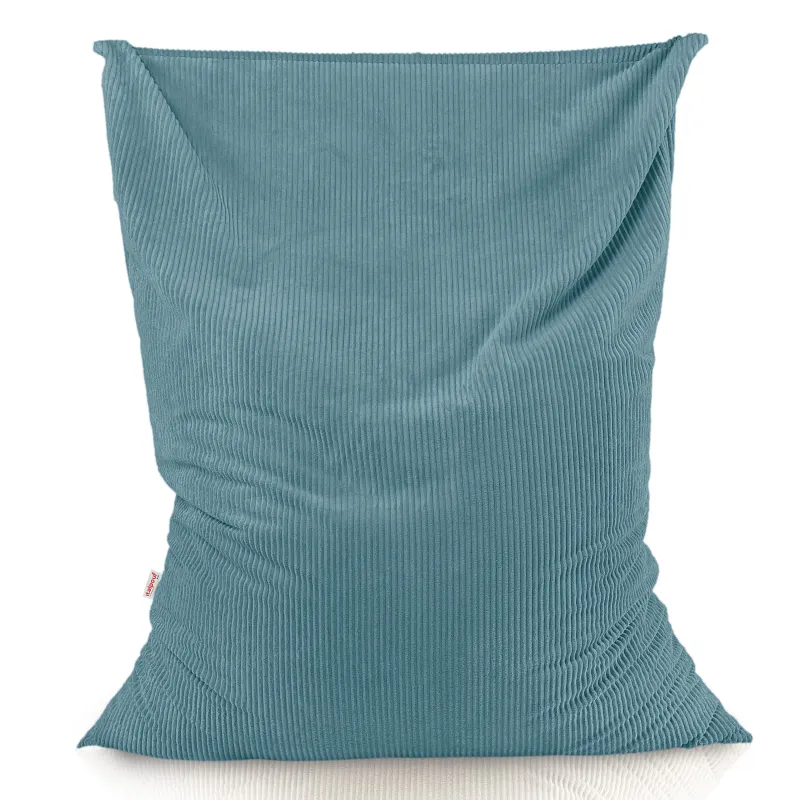 Giant floor cushion for sitting in soft corduroy