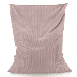 Giant floor cushion for sitting in soft corduroy