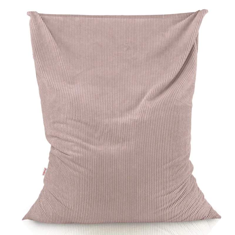 Giant floor cushion for sitting in soft corduroy