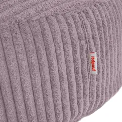 Round footstool and extra seat in soft corduroy