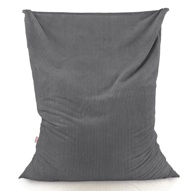 Giant floor cushion for sitting in soft corduroy