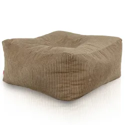 Pouf, footstool and table in one – corduroy Florence