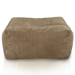 Pouf, footstool and table in one – corduroy Florence