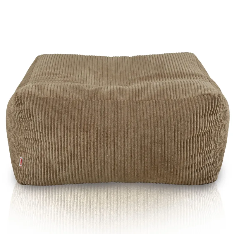 Pouf, footstool and table in one – corduroy Florence