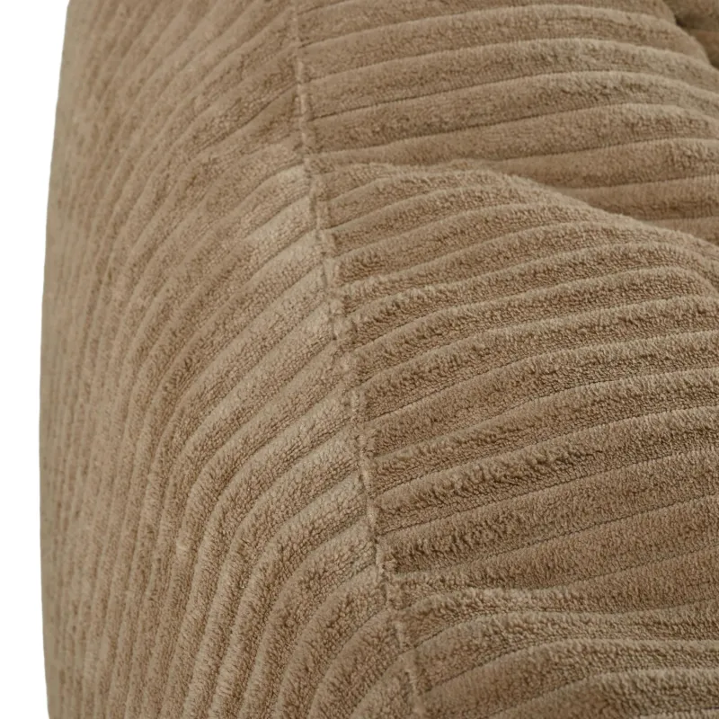 Bean bag with backrest for adults – comfy XXL corduroy