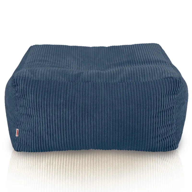 Pouf, footstool and table in one – corduroy Florence