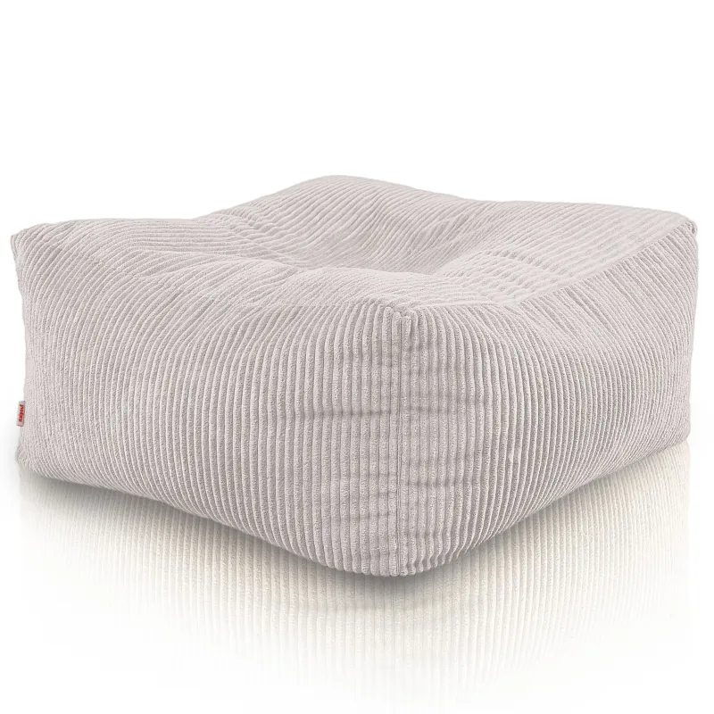 Pouf, footstool and table in one – corduroy Florence