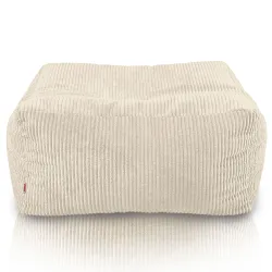 Pouf, footstool and table in one – corduroy Florence