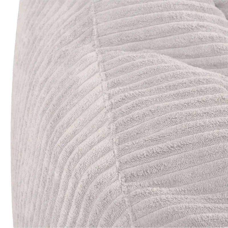 Bean bag with backrest for adults – comfy XXL corduroy