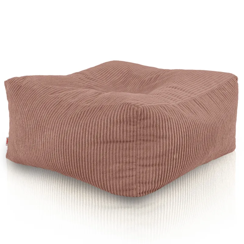 Pouf, footstool and table in one – corduroy Florence