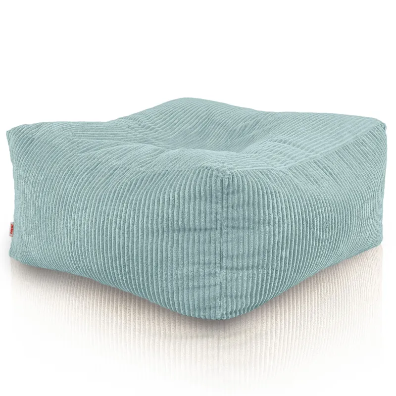 Pouf, footstool and table in one – corduroy Florence