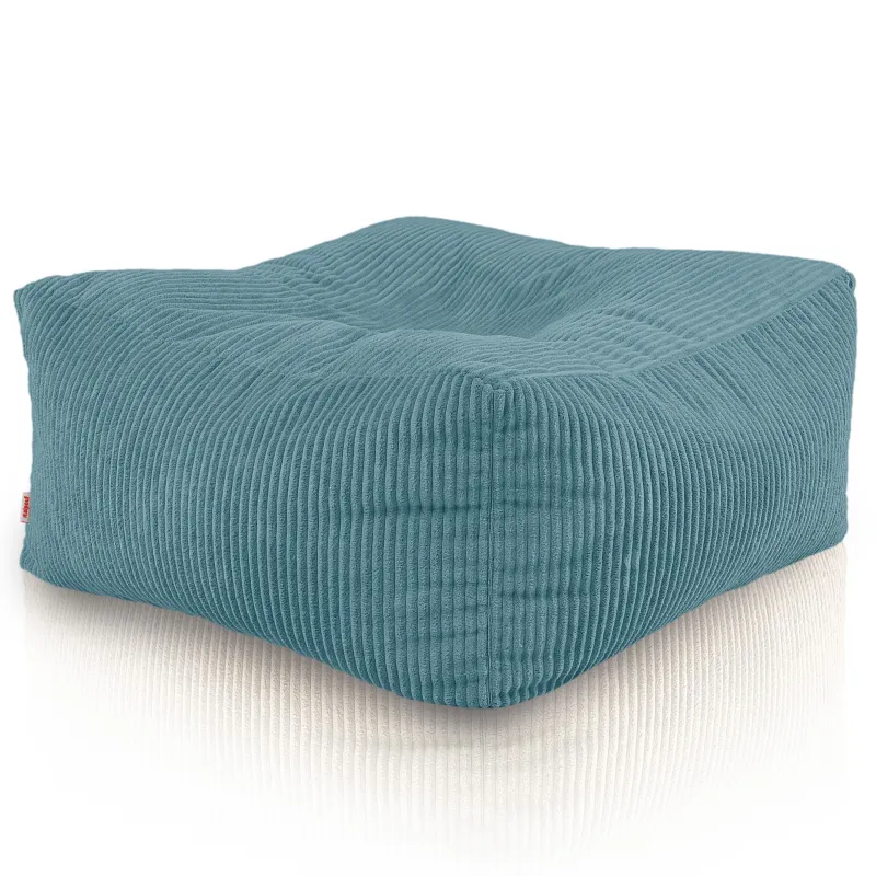 Pouf, footstool and table in one – corduroy Florence