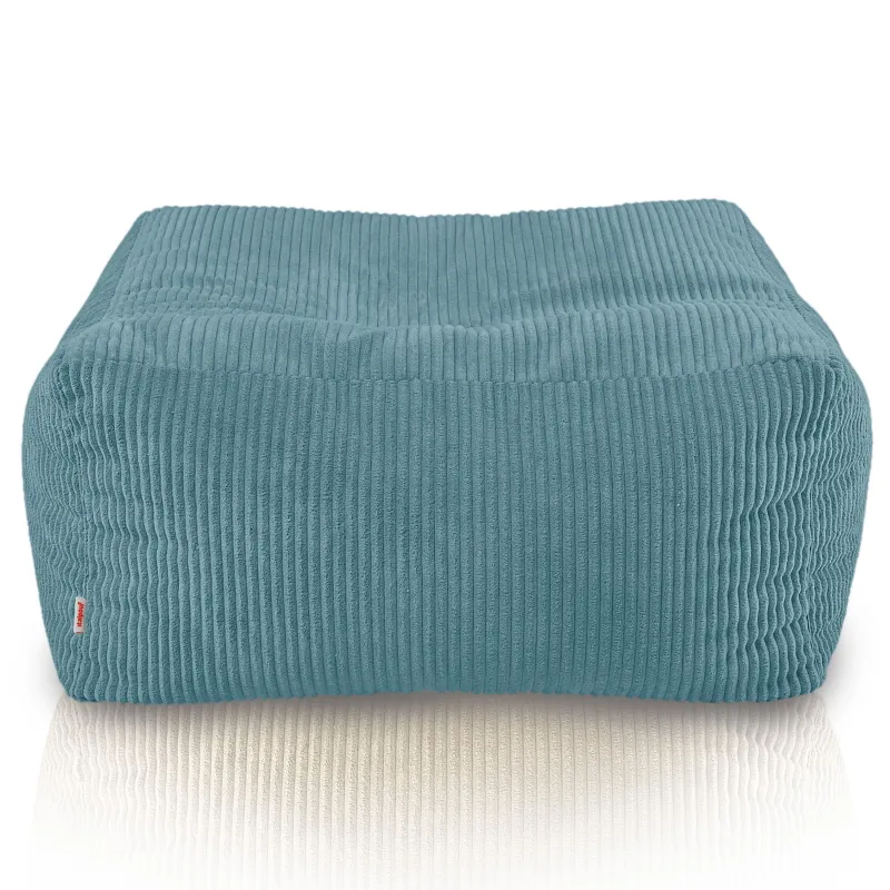 Pouf, footstool and table in one – corduroy Florence