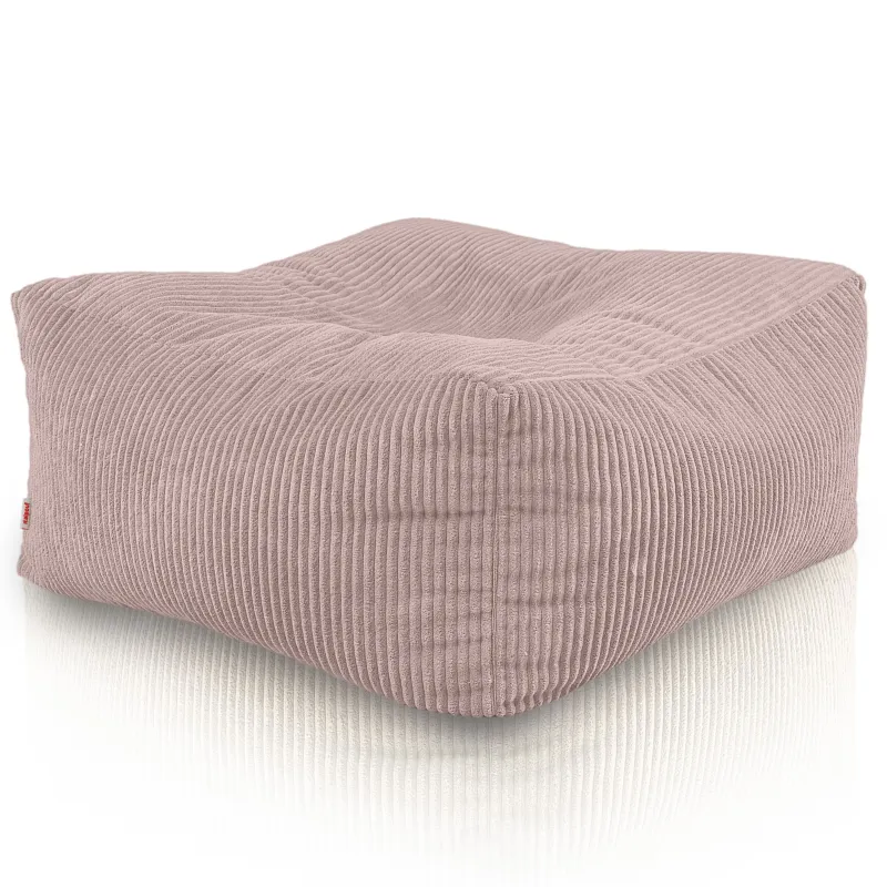 Pouf, footstool and table in one – corduroy Florence