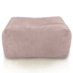 Pouf, footstool and table in one – corduroy Florence