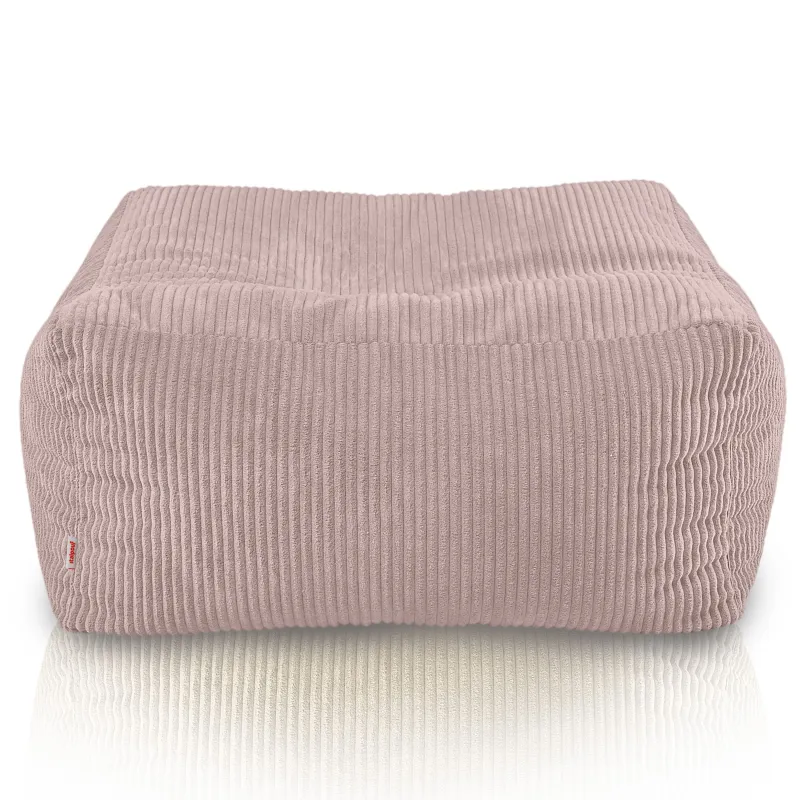 Pouf, footstool and table in one – corduroy Florence