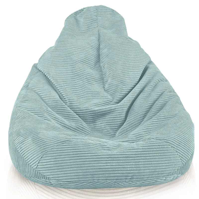 Bean bag with backrest for adults – comfy XXL corduroy