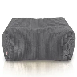 Pouf, footstool and table in one – corduroy Florence