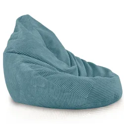 Bean bag with backrest for adults – comfy XXL corduroy