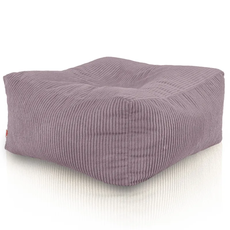 Pouf, footstool and table in one – corduroy Florence