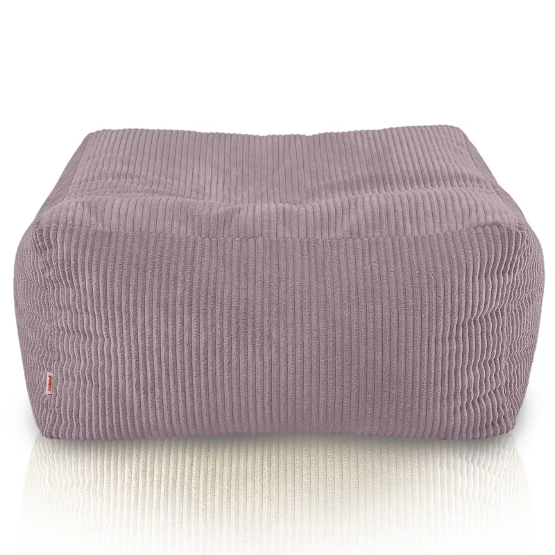 Pouf, footstool and table in one – corduroy Florence