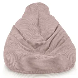 Bean bag with backrest for adults – comfy XXL corduroy