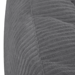Bean bag with backrest for adults – comfy XXL corduroy