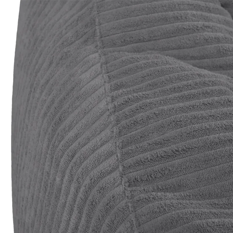 Bean bag with backrest for adults – comfy XXL corduroy